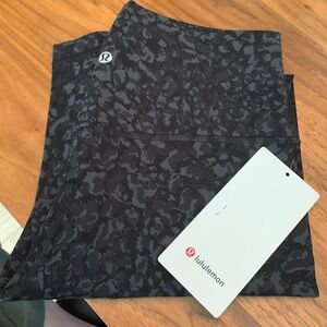 NWT Lululemon Align 28” HR Pant in Black Leopard Print